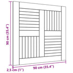 Tömör tíkfa asztallap 90 x 90 x 2,5 cm 7