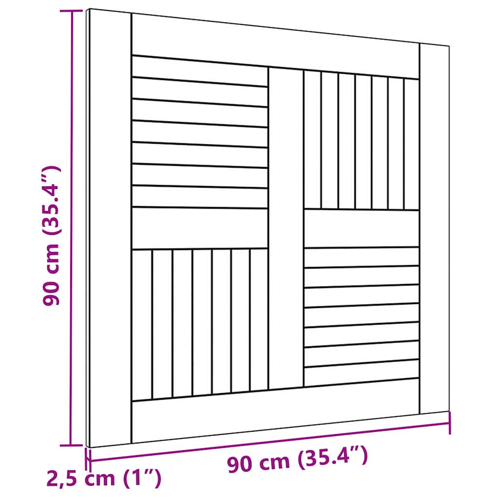 Tömör tíkfa asztallap 90 x 90 x 2,5 cm 7