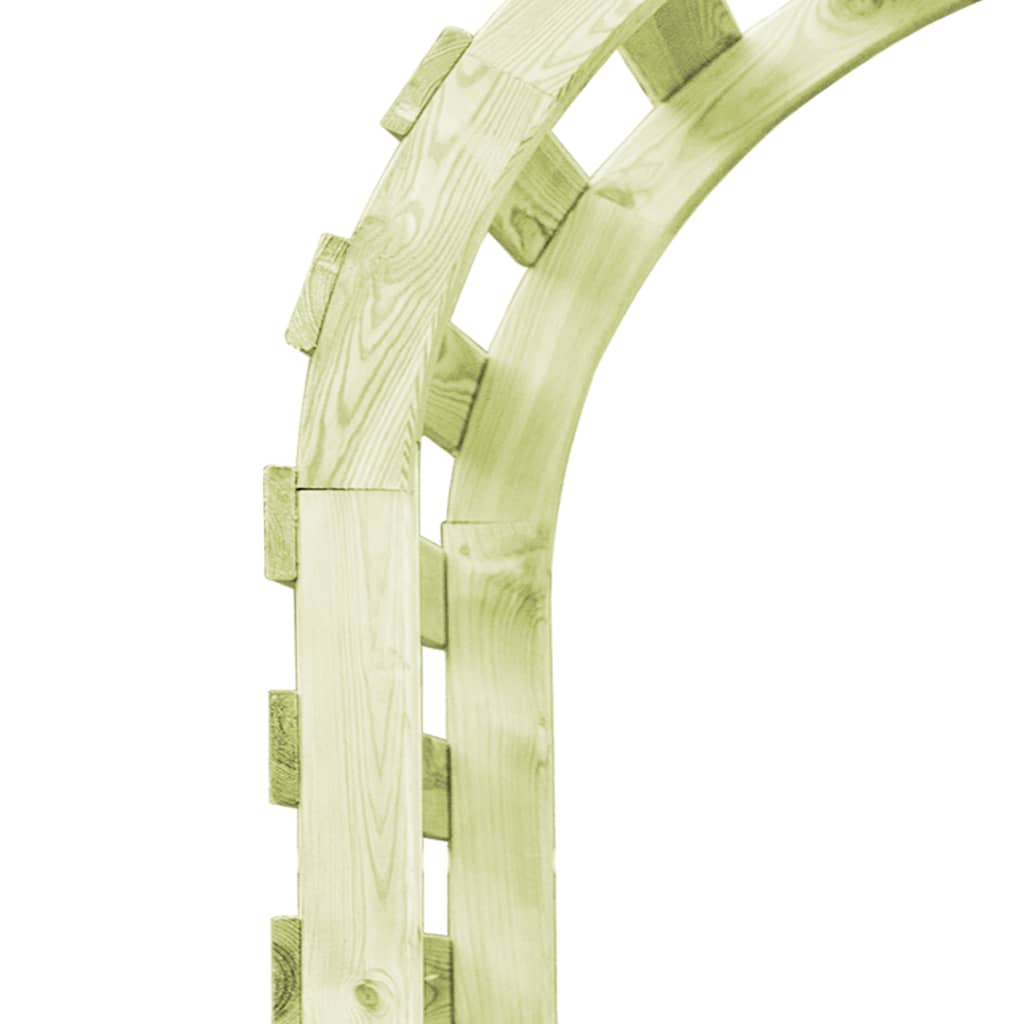 Impregnált fenyőfa kerti pergola 130 x 60 x 230 cm 4