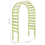 Impregnált fenyőfa kerti pergola 130 x 60 x 230 cm 5