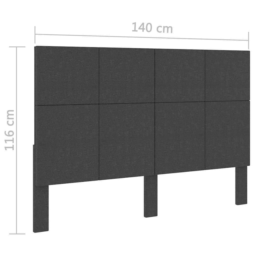 Sötétszürke szövet fejvég 140 x 200 cm 6