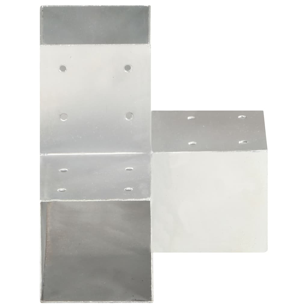 4 darab Y alakú horganyzott fém oszloptartó 91 x 91 mm 3