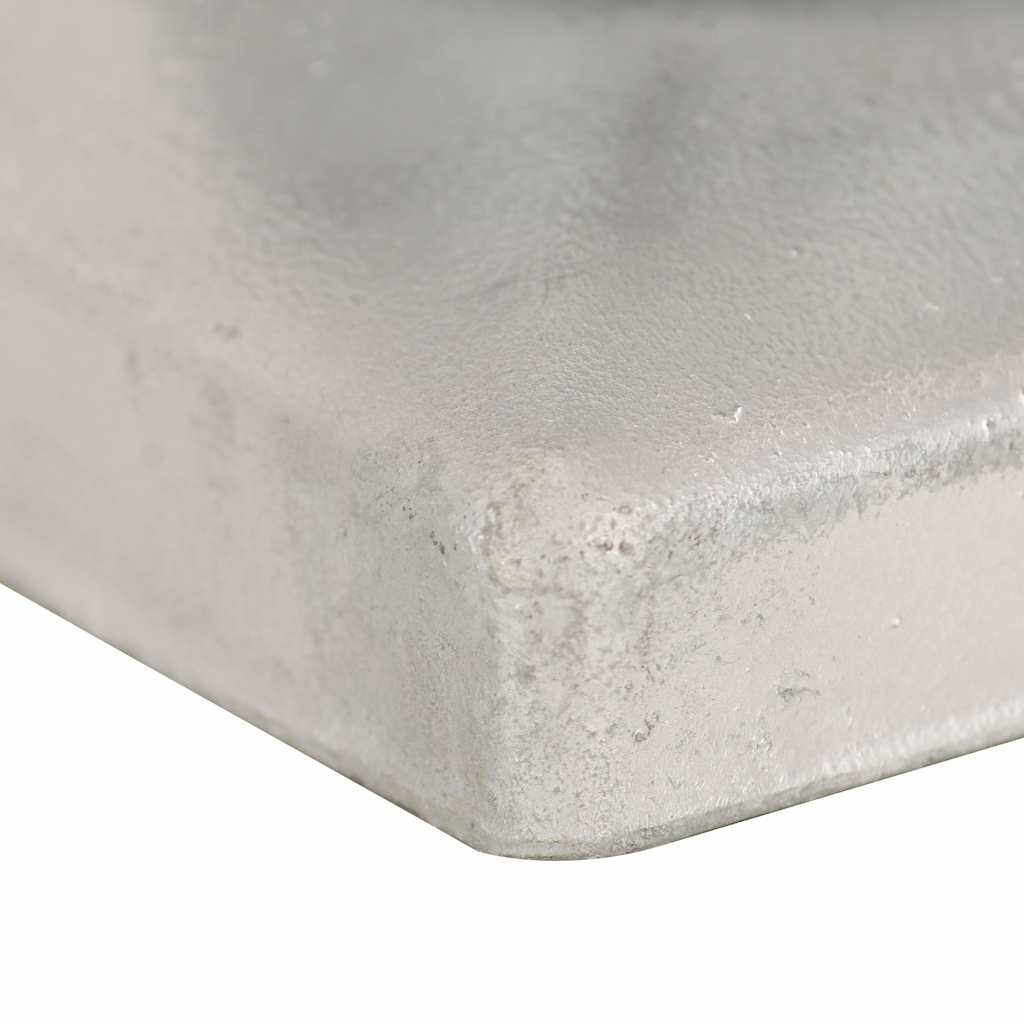 6 db gömb alakú horganyzott fém kerítésoszlop-sapka 101x101 mm 8
