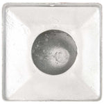 6 db gömb alakú horganyzott fém kerítésoszlop-sapka 101x101 mm 6
