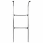 Kétlépcsős ezüst acél trambulinlétra 102,6 cm 3
