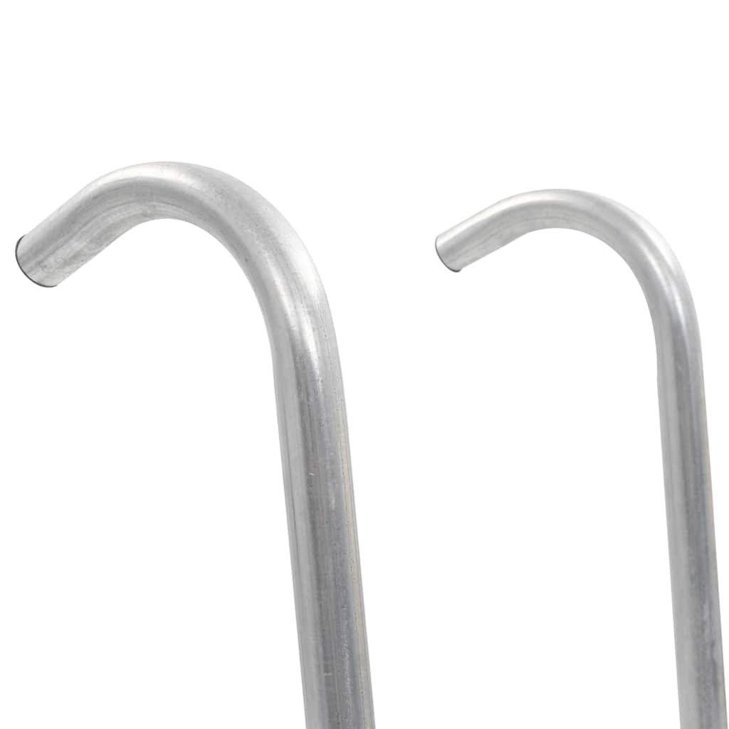 Kétlépcsős ezüst acél trambulinlétra 102,6 cm 4