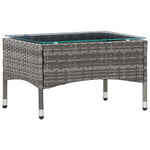 4 részes szürke polyrattan kerti ülőgarnitúra párnákkal 10