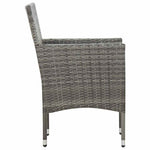 4 részes szürke polyrattan kerti ülőgarnitúra párnákkal 9
