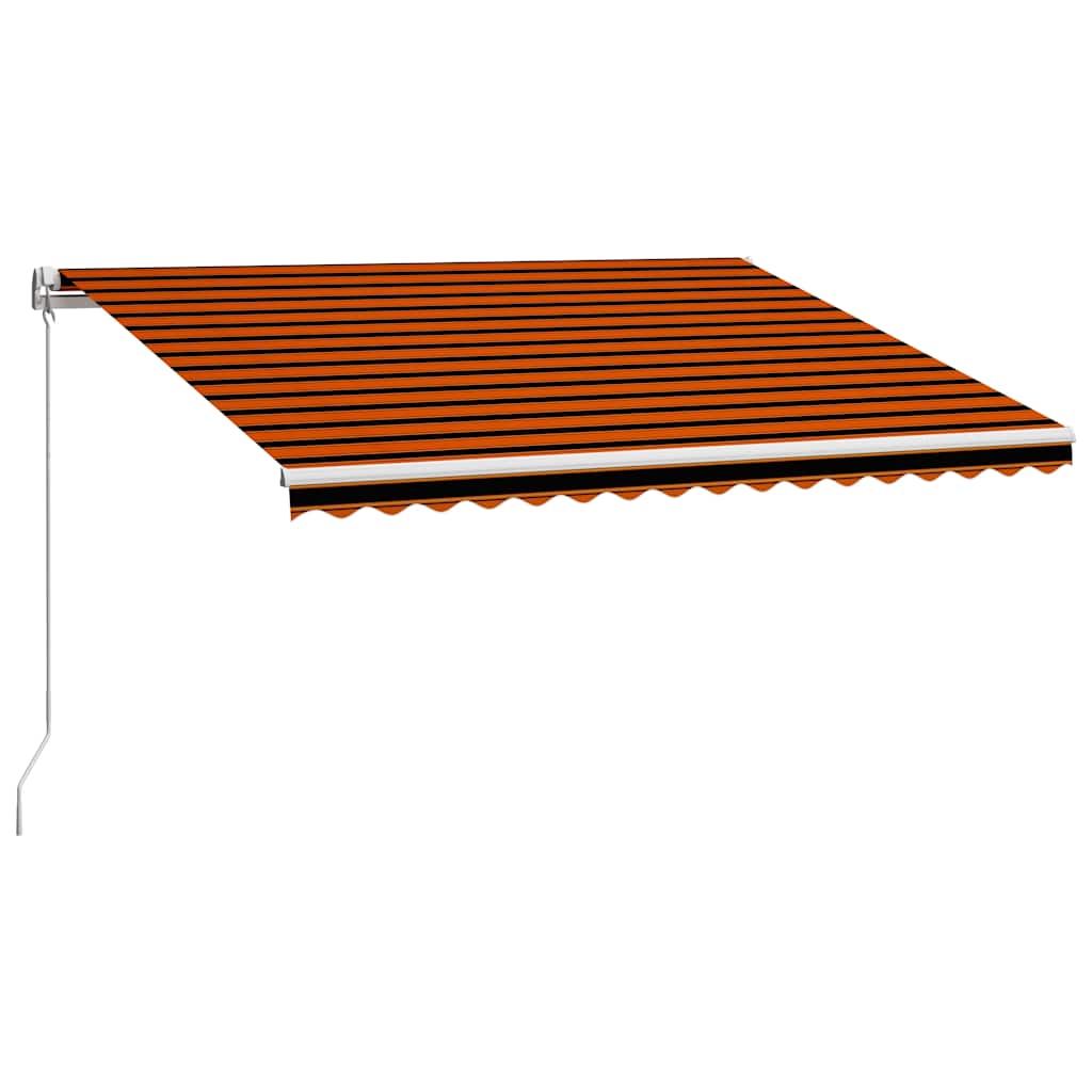 Behúzható napellenző Narancs és Barna 400 × 300 cm 3