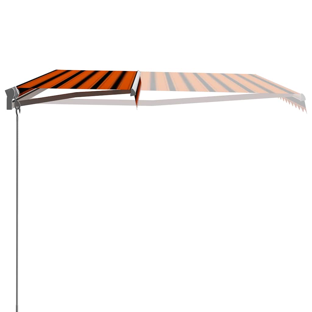 Behúzható napellenző Narancs és Barna 400 × 300 cm 6