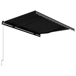 Antracitszürke kézzel behúzható napellenző 300 x 250 cm 4