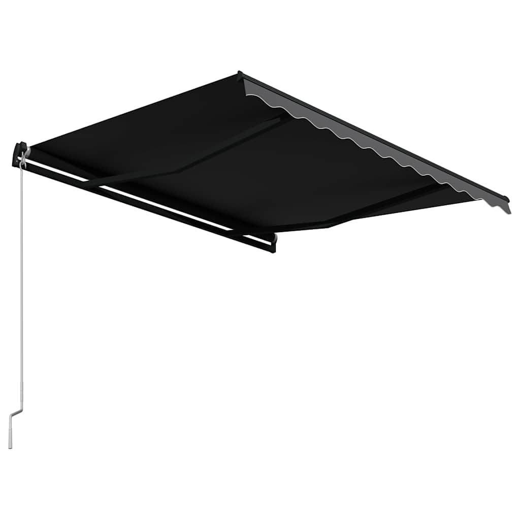 Antracitszürke kézzel behúzható napellenző 300 x 250 cm 4