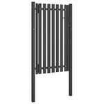 Antracitszürke acél kerítéskapu 1 x 2,25 m 2