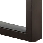 Tömör újrahasznosított fa és acél pad 110 cm 5