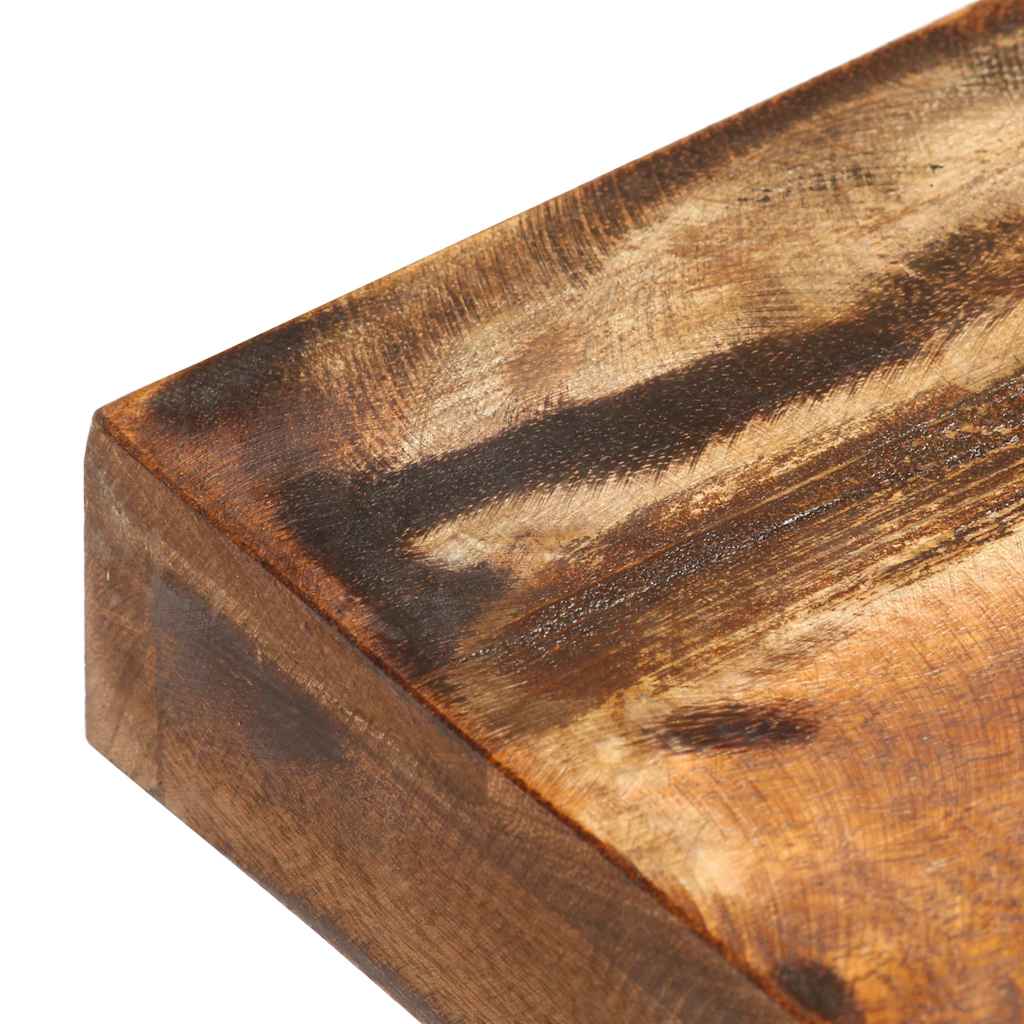 Tömör újrahasznosított fa és acél pad 110 cm 6