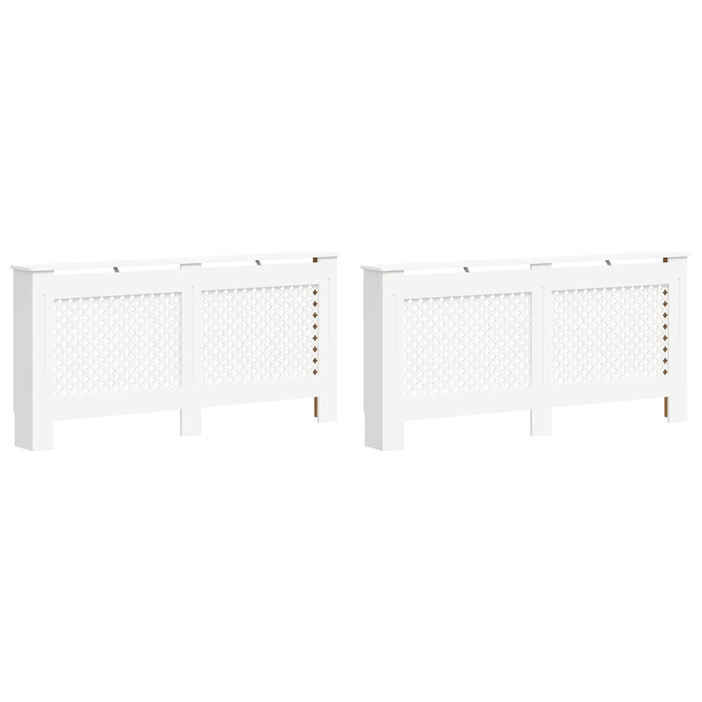 2 db fehér MDF radiátorburkolat 172 x 19 x 81,5 cm 2