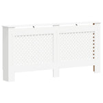 2 db fehér MDF radiátorburkolat 172 x 19 x 81,5 cm 4