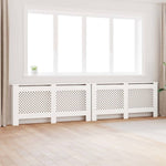 2 db fehér MDF radiátorburkolat 172 x 19 x 81,5 cm