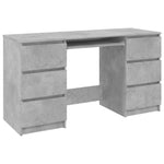 Betonszürke szerelt fa íróasztal 140 x 50 x 77 cm 2