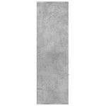 Betonszürke szerelt fa könyvszekrény 98 x 30 x 98 cm 8