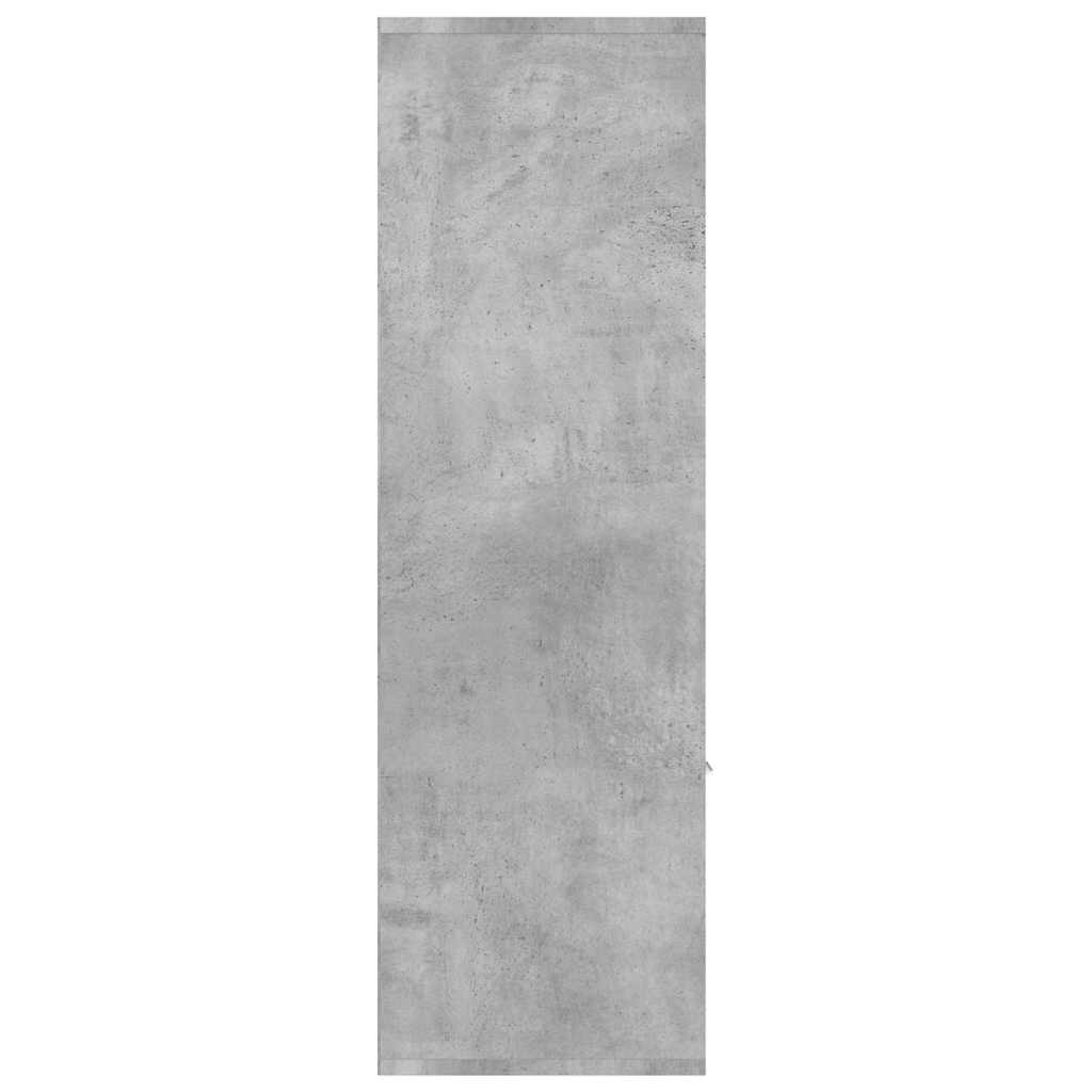 Betonszürke szerelt fa könyvszekrény 98 x 30 x 98 cm 8