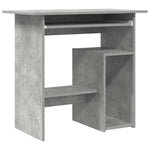 Betonszürke szerelt fa íróasztal 80 x 45 x 74 cm 2