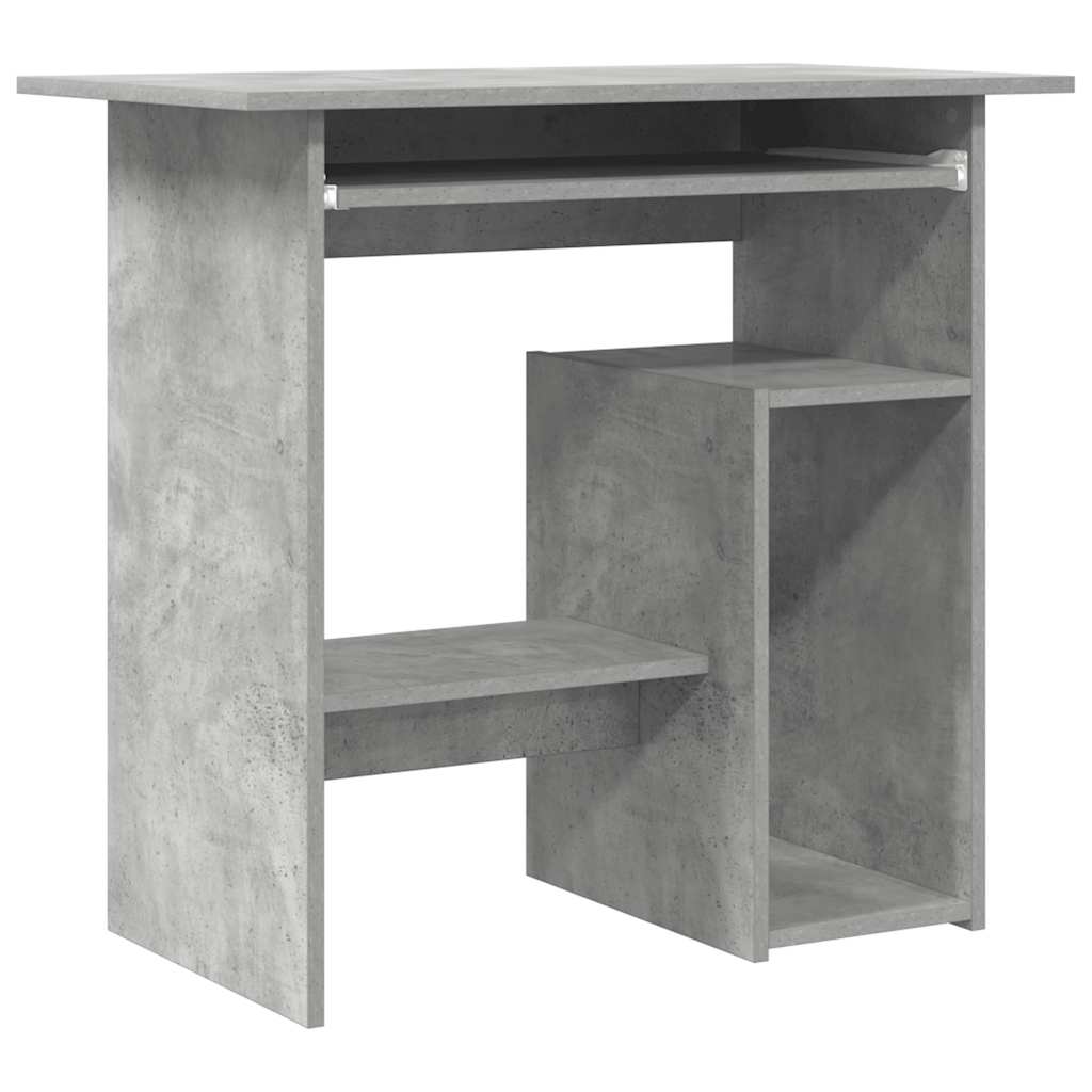 Betonszürke szerelt fa íróasztal 80 x 45 x 74 cm 2