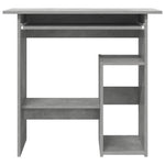 Betonszürke szerelt fa íróasztal 80 x 45 x 74 cm 4