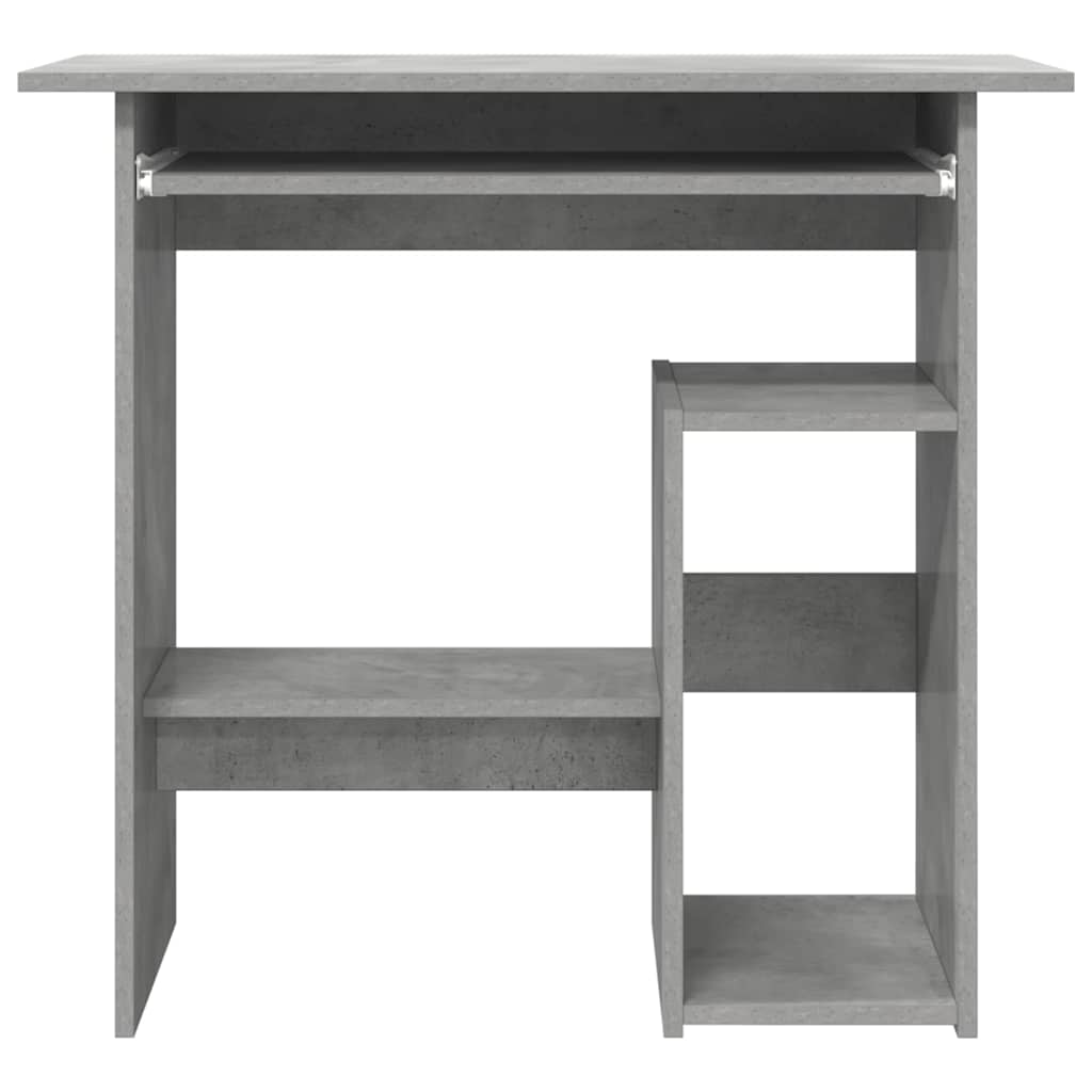 Betonszürke szerelt fa íróasztal 80 x 45 x 74 cm 4