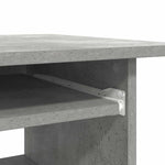 Betonszürke szerelt fa íróasztal 80 x 45 x 74 cm 8