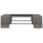 2 részes szürke polyrattan kerti ülőgarnitúra 4