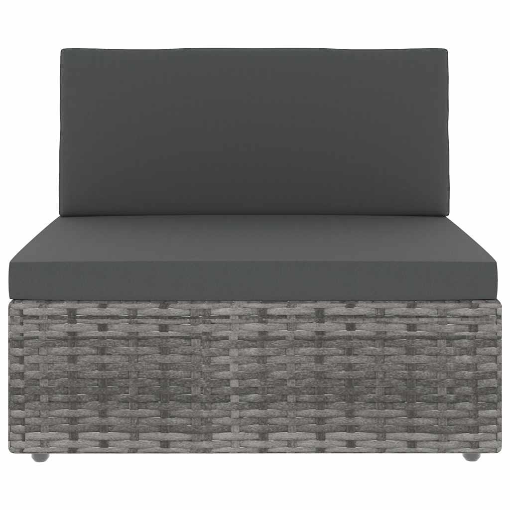 2 részes szürke polyrattan kerti ülőgarnitúra 6