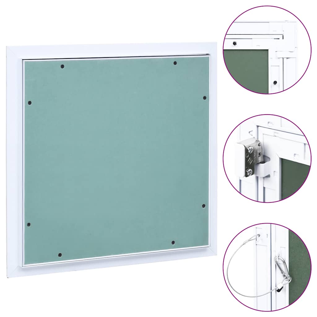 Alumínium keretes és gipszkartonos hozzáférési panel 200x200 mm