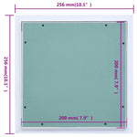 Alumínium keretes és gipszkartonos hozzáférési panel 200x200 mm 9