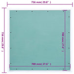 Alumínium keretes és gipszkartonos hozzáférési panel 700x700 mm 9