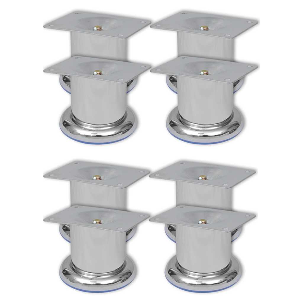 8 db kerek króm kanapéláb 60 mm