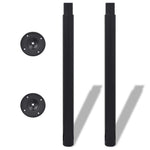4 db fekete teleszkópos asztalláb 710 mm - 1100 mm 3