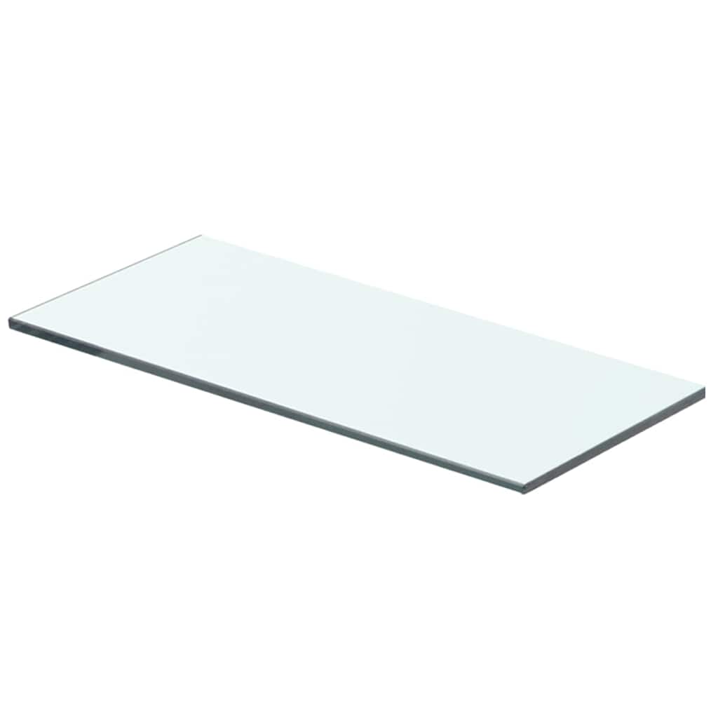 2 db átlátszó üveg paneles polc 40 x 12 cm 2