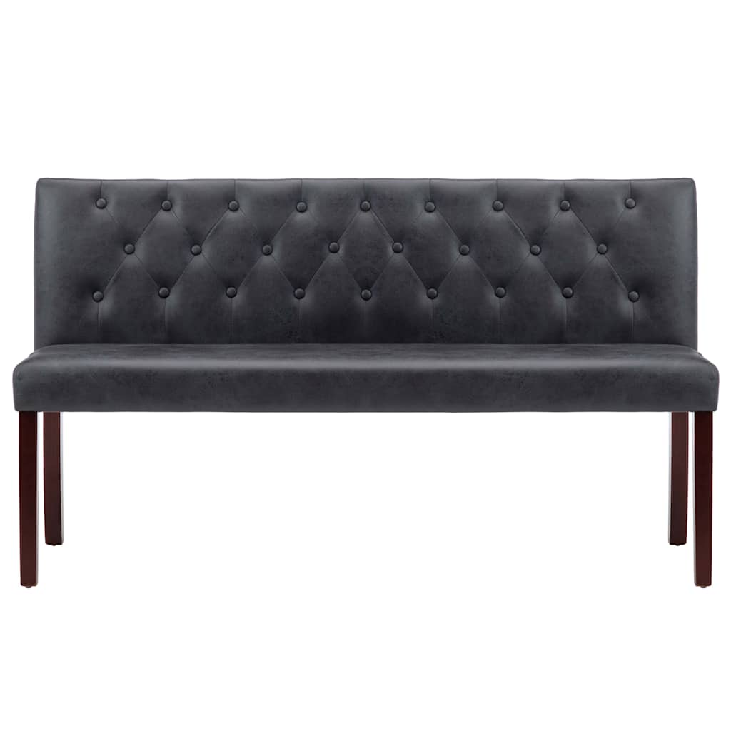 Szürke művelúr pad 148,5 cm 3