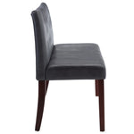 Szürke művelúr pad 148,5 cm 4