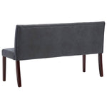 Szürke művelúr pad 148,5 cm 5