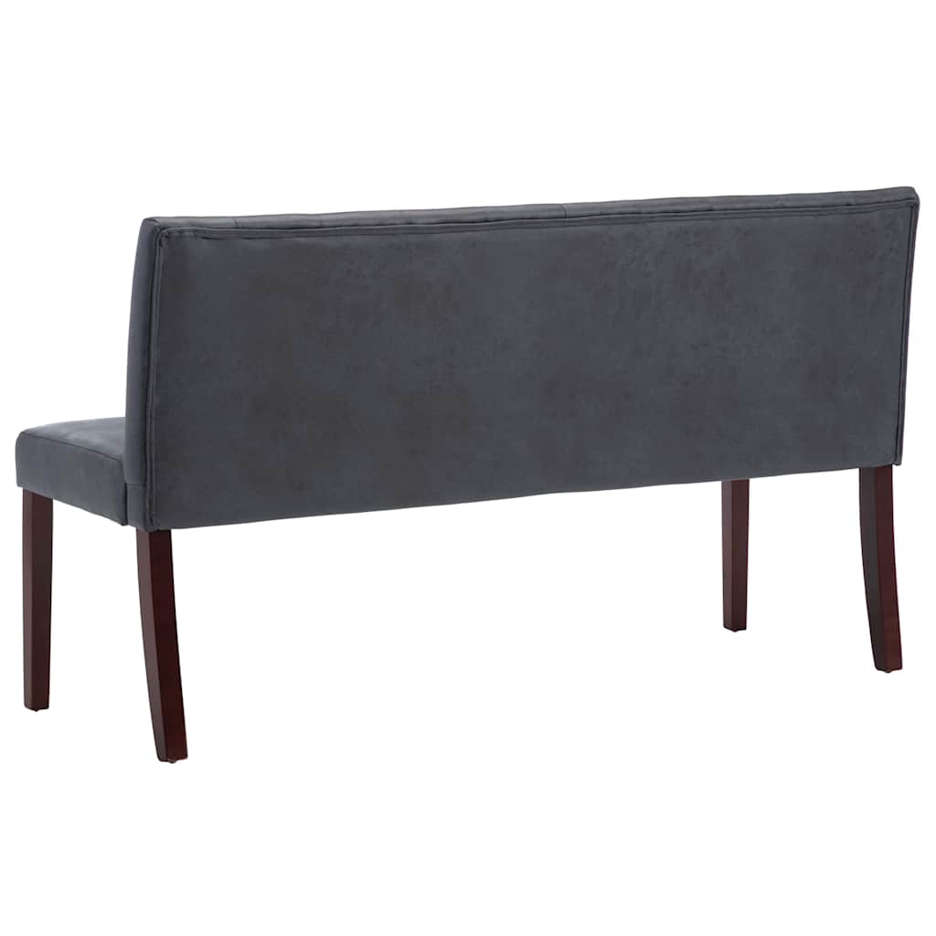 Szürke művelúr pad 148,5 cm 5