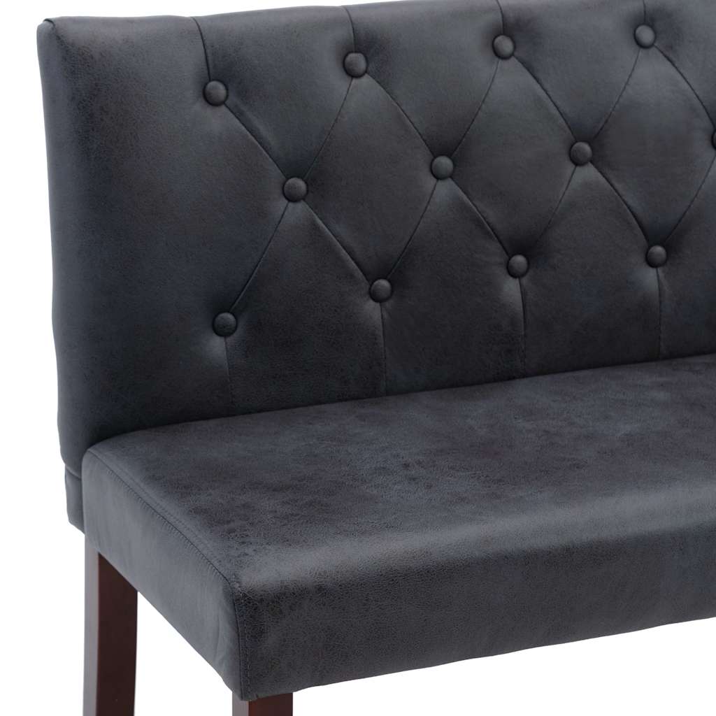 Szürke művelúr pad 148,5 cm 6