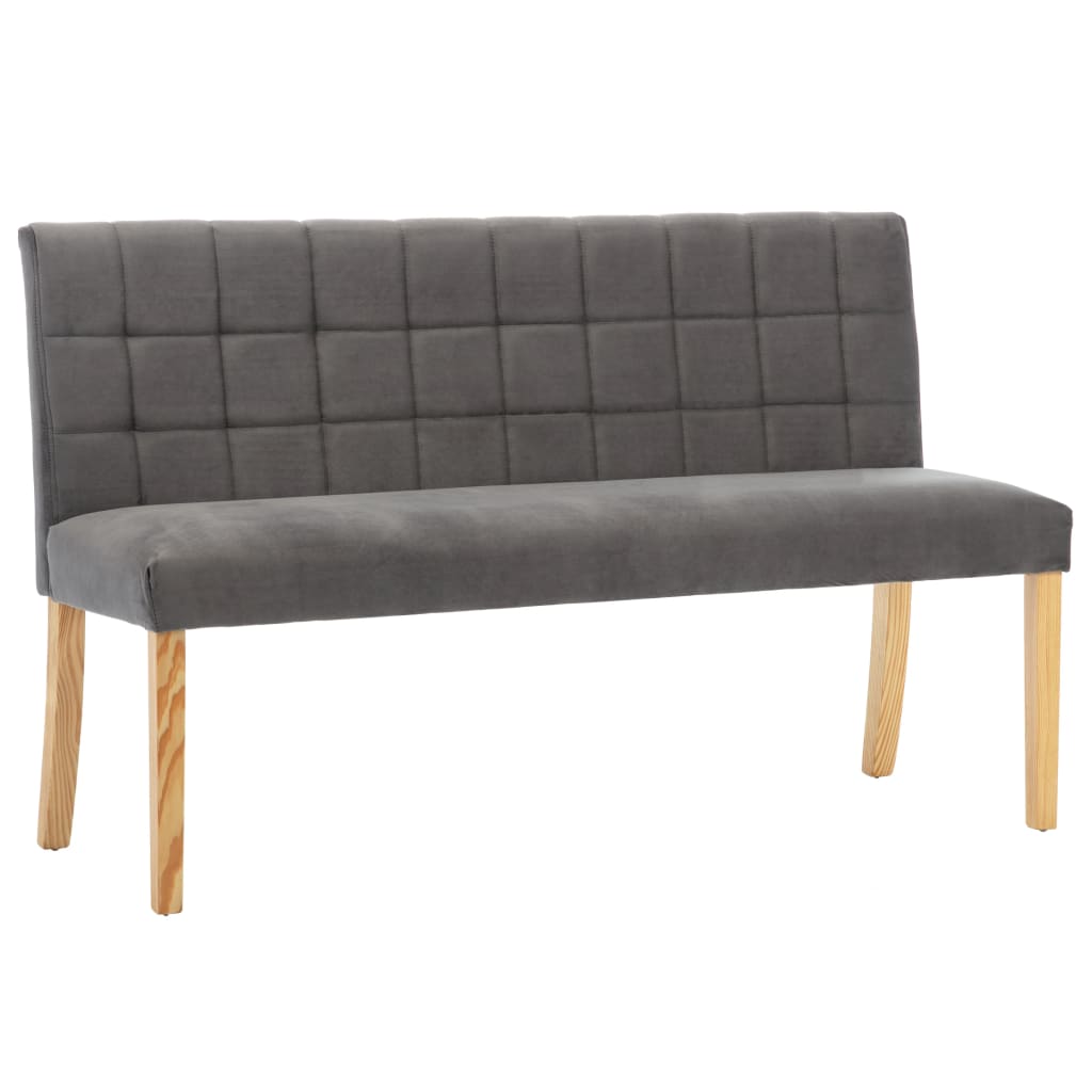 Szürke bársony pad 140 cm 2