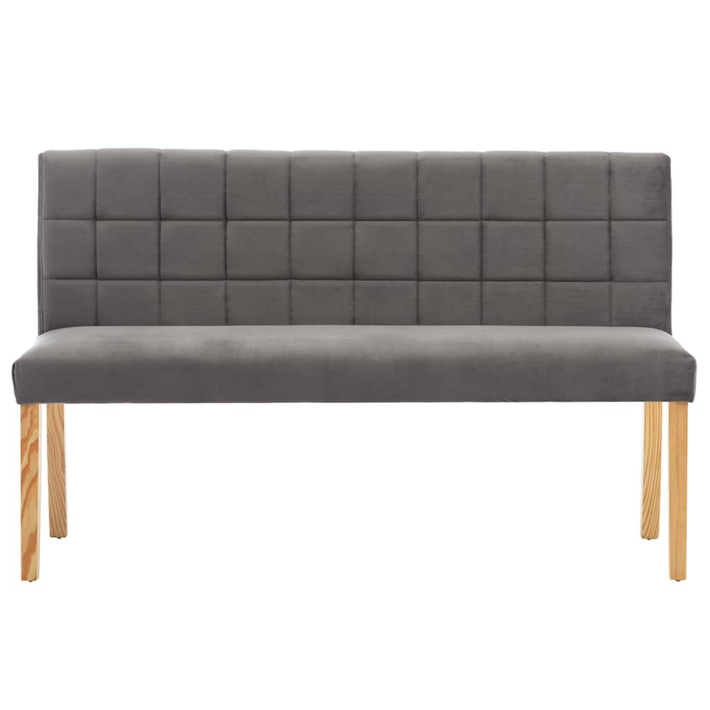 Szürke bársony pad 140 cm 3