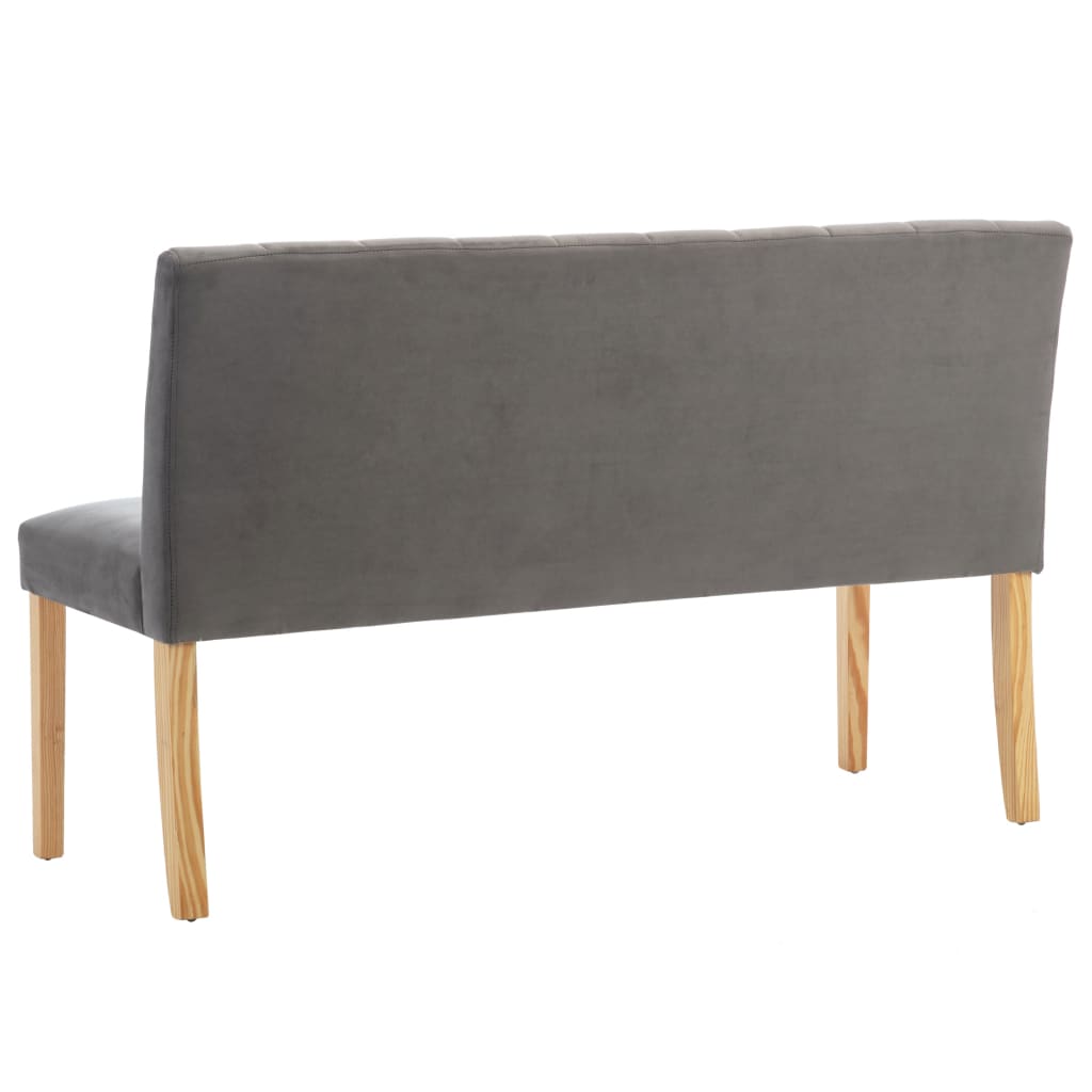 Szürke bársony pad 140 cm 5