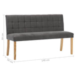 Szürke bársony pad 140 cm 7