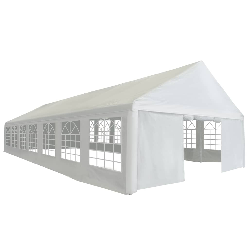 Fehér polietilén partisátor 6 x 14 m