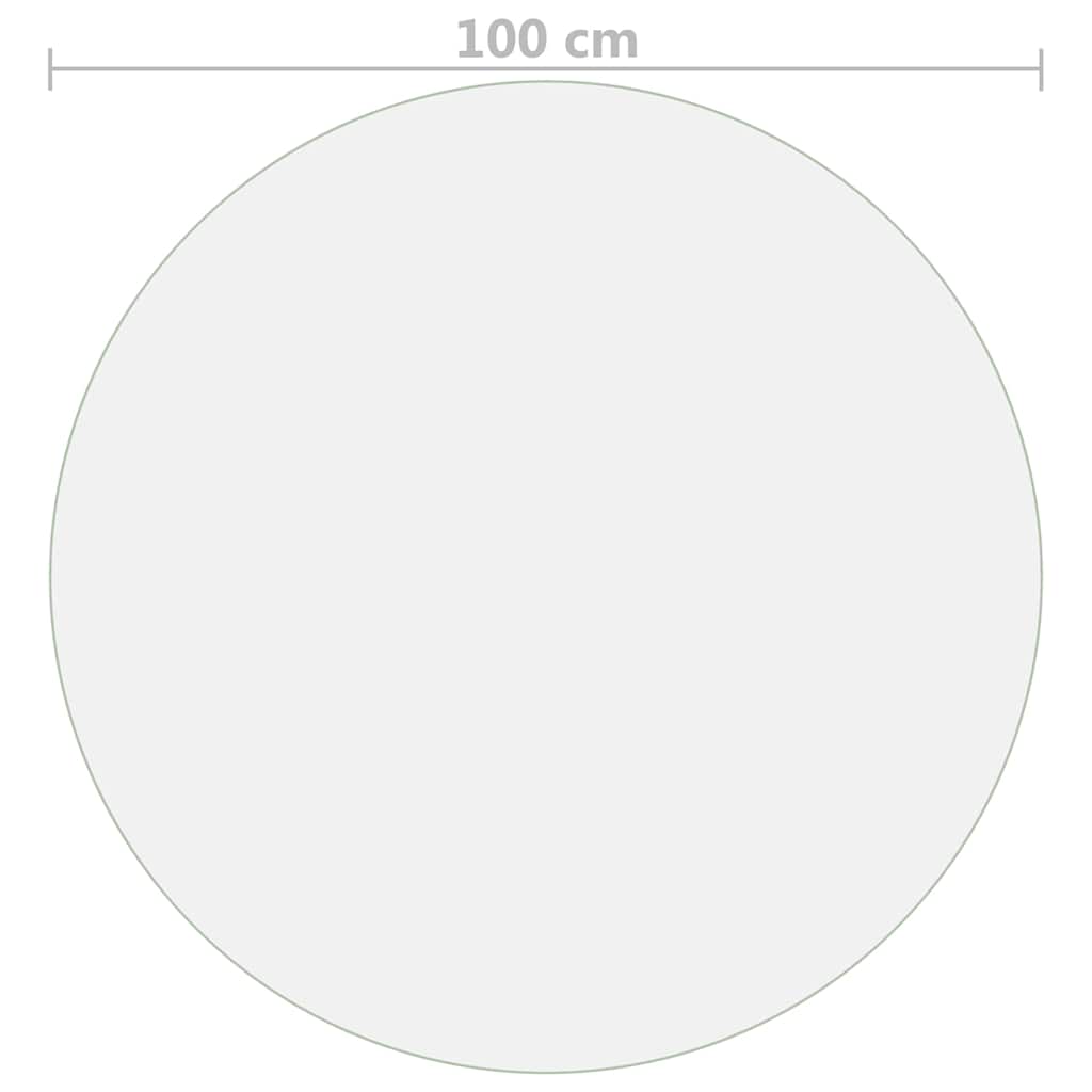 Átlátszó PVC védőabrosz Ø 100 cm 1,6 mm 5