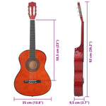 8 részes klasszikus gitárszett kezdőknek 3/4 36" 11